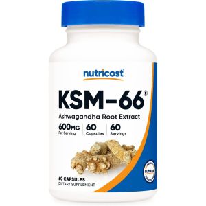 Nutricost KSM-66 Ashwagandha Root Extract 600mg 60 viên - Giảm Căng Thẳng Ngủ Ngon Chiết Xuất Từ Nhân Sâm Ấn Độ - - Cải thiện chức năng não bộ: Ashwagandha có thể giúp cải thiện trí nhớ tăng khả năng tập trung và giảm thiểu tình trạng suy giảm nhận thức