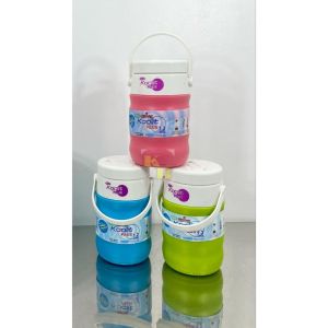 2 Liters and 1.2 Liters High Quality OROCAN Koolit Plus Insulated Cooler Jug/Water Jug with FREE Cups/Lagayan ng Malamig na Tubig/ater Container/Ice Box/Cooler Box/Ice Cooler/ Plastic Serving Ribbed Beverage Drinkware
