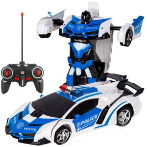 PfiSo. 2 in 1 Electric RC Car Transformation Robots Children Boys Toys Outdoor Remote Control Sports Deformation Car Robots Model Toy