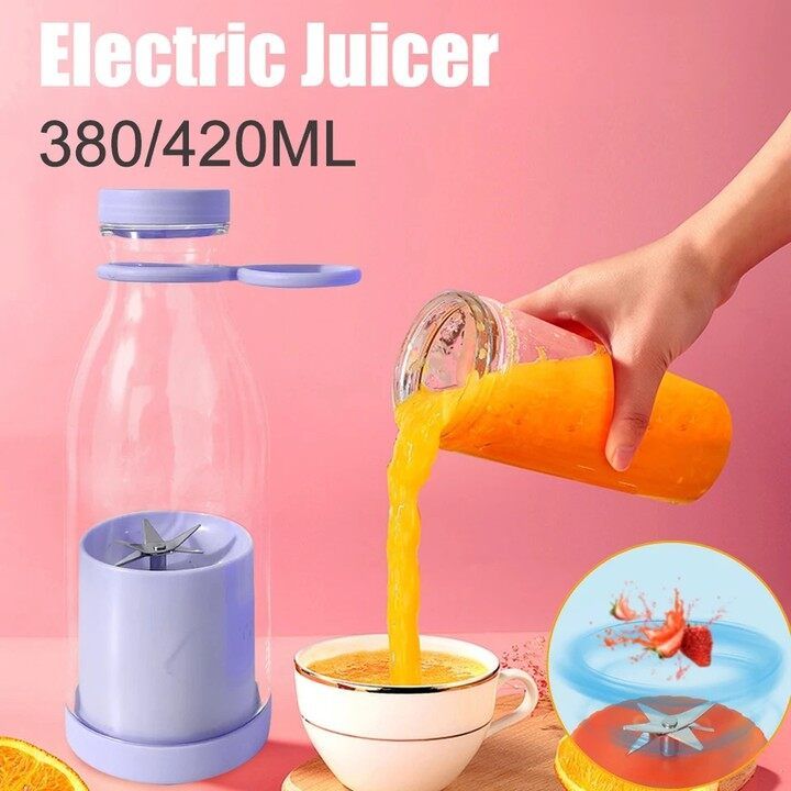 MH Portable Electric Juicer Blender Usb Mini Fruit Mixers Juicer Fruit  Extractors Food Multifunction Juice Maker Machine Lazada PH