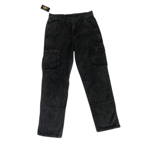 BIBA Celana Cargo Jeans Pria Full Length Gaya Gayaan Tapered dengan Zipper