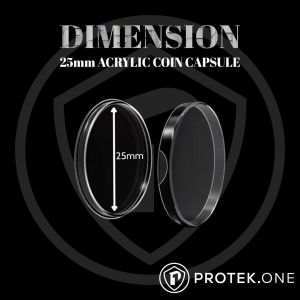 Premium Acrylic Display Coin Capsule Holders in Various Sizes