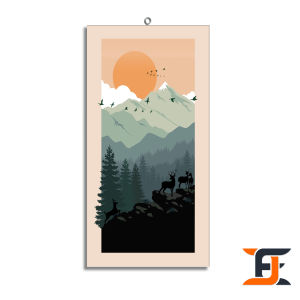 HIASAN DINDING AESTHETIC CLIMBING POSTER KAYU 15X30 CM HIASAN DINDING WALLDECOR PAJANGAN HIASAN KAMAR DEKORASI KAYU FLAMINGGO