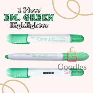 Amos Dry Highlighter Gel Pen Marker INK-JET Safe | No Bleed No Smudge Wrinkle-Free Bible Safe Highlighter for Thin Paper | Smooth Gliding Gliding Touch Solid Wax Marker for School Office & Printouts | Pastel Highlighter Neon Colors Stationery Study