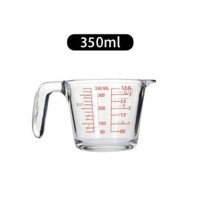 ถ้วยตวงแก้ว แก้วตวง แก้วตวงกาแฟ 350ซีซี 500ซีซี 1000ซีซี มีป้ายสเกลชัดเจน ทนความร้อนและทนทาน ถ้วยตวง