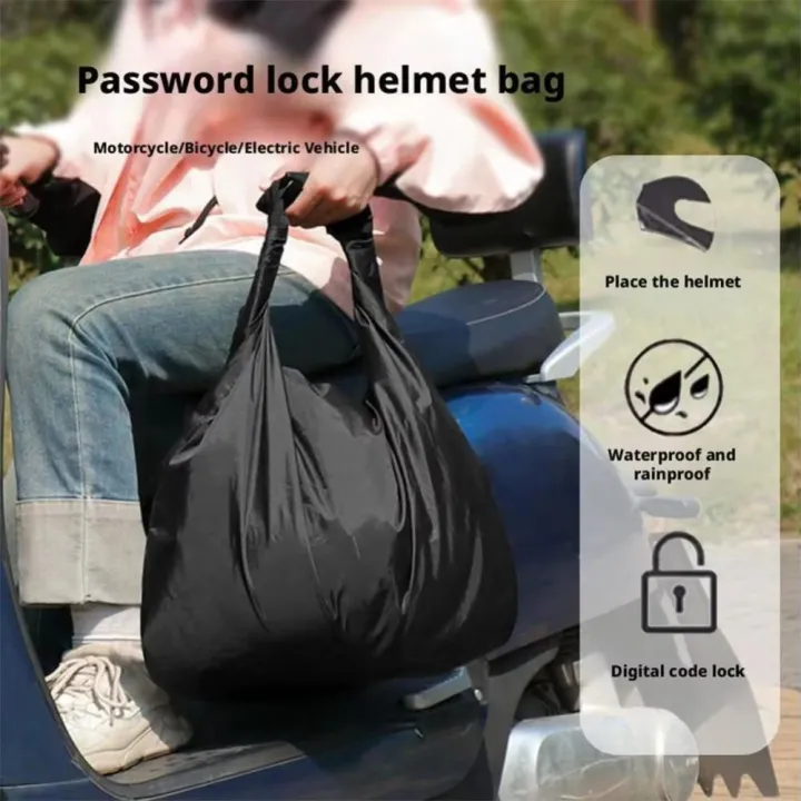 helmet bag lazada Canvas style canvas helmet bag with leather details MUQZI Waterproof Motorbike Helmet Bag