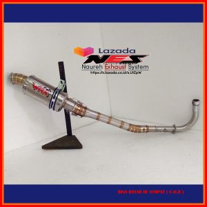 Knalpot WRX Oval Motor Supra100 Jupiter Revo Blade Smash Shogun / Leher pipa road race underbone