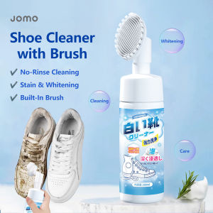 ✅SG Ready Stocks✅ JOMO Shoe Cleaner with Brush White Shoe Dry Cleaner Stain Removal Shoe Whitening & Care (200ml)