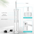 H2ofloss Waterproof Dental Water Flosser for Braces Cordless Oral Irrigator with 5 Jets Nozzles Portable Dental Pick Flosser Teeth Cleaning for Travel Home, 200ml Water Tank, 5 Modes 40Psi 110Psi. 