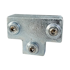 DIYMETAL ข้อต่อเหล็กกล่อง สามทาง โลหะกัลวาไนซ์กันสนิม ขนาด 25x25mm สำหรับงาน DIY ชั้นวางของ