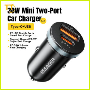Tri-Town 54W 30W USB Car Charger 5A Fast Charge 3.0 QC PD 3.0 SCP AFC 30W USB Type C Quick Charging For iPhone Huawei Samsung Xiaomi
