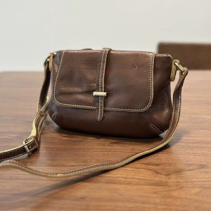 BeeGreen Women Genuine Leather Small Shoulder Bag Retro Thin Messenger Bag Soft Sling Bag Lightweight Phone Bag