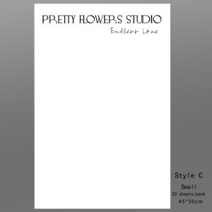 [5 LEMBAR] WP089 - KERTAS PEMBUNGKUS BUKET BUNGA FLOWER WRAPPING LOVE SUMMER KOREAN STYLE BOUQUET FLORIST ANTI AIR