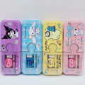 Gratis Semua - Kotak Pensil Sanrio Bening 2 Tingkat / Kotak Pensil Sanrio / Kotak Pensil Magnet / Kotak Pensil Anak / Kotak Pensil. 