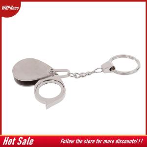 【COD】🔥🔥🔥 Loupe folding pocket 10x magnifier loupe magnifying glass lens with keychain