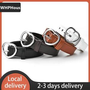 [COD] WHPHous Ship within 24 hours Children Faux Leather Belt Kids Cute Peach Heart Buckle Belts Girls Waist Belt