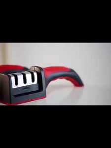 3 Stages Type Quick Sharpening Tool Sharpener Handheld Multi Function With Non Slip Base Kitchen