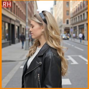 🔥🔥🔥ranghe ที่คาดผมสีดำสำหรับผู้หญิงอุปกรณ์ตกแต่งผมทรงสูงที่คาดผมหัวกะโหลก