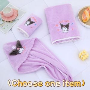 SANRIO ซานริโอ การ์ตูนน่ารักผ้าขนหนูมายเมโลดี้ผ้าขนหนูเด็กดูดซับน้ํา สวัสดี คิตตี้ น่ารัก นุ่มปะการังกํามะหยี่ผ้าขนหนูใบหน้า