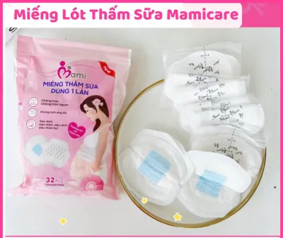 Miếng Lót Thấm Sữa Mamicare Tấm Lót Hút Thấm Sữa Chống Tràn Kichilachi 32 miếng và 108 miếng