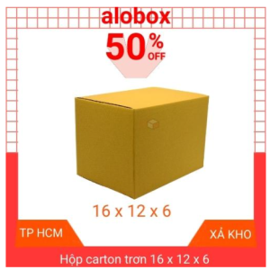Thùng giấy carton đóng hàng hộp carton sỉ giá rẻ thùng giấy mỹ phẩm quần áo hộp bìa giấy cod 16x12x6cm combo 40 hộp giao nhanh hỏa tốc tp. HCM - alobox.
