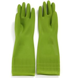 BAGUO(霸果) Dài hơn Silicone Nhà bếp Không thấm nước Có thể lặp lại Làm việc nhà Găng tay cao su Găng tay làm sạch Dụng cụ vệ sinh Hộ gia đình