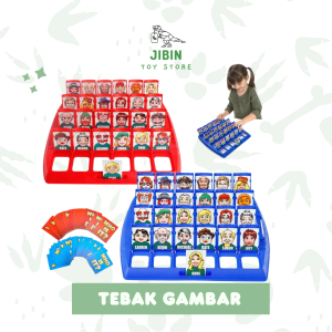 JIBIN - Mainan Anak Tebak Gambar Board Game Who is it / Board Game / Family Game / Mainan Anak Edukasi