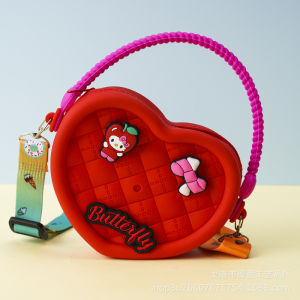 Tas Selempang Silikon Bentuk Love Jibbits Sling Bag Mini Anak Perempuan Model Terbaru 2025