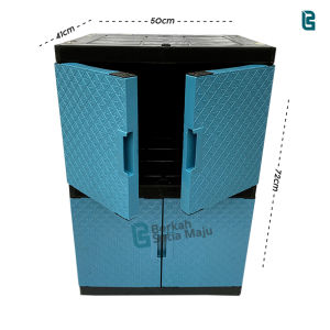 LEMARI PLASTIK TABITHA DIAMOND 3 SUSUN LEMARI PAKAIAN MINIMALIS CABINET SERBAGUNA - WARNA