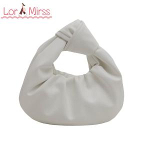 Elegant PU Leather Clutch Handbag for Women Casual Shoulder Bag with Pleated Design in Black and Brown