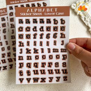 stiker huruf jurnal alphabet sticker tiker Huruf Alphabet Sticker Deco Diy Stiker Aesthetic Nomor Stiker