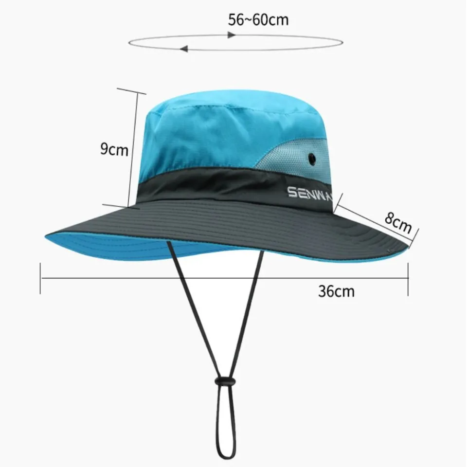 Protection Large Wide Brim Fishing Hat Hiking Cap Sun Hat Summer Ponytail  Hat