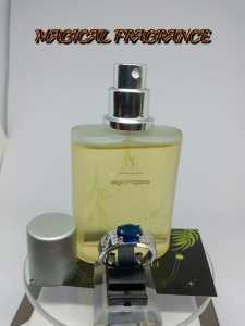 Cincin Batu Shappire Biru Couple dengan Parfum Magical Fragrance