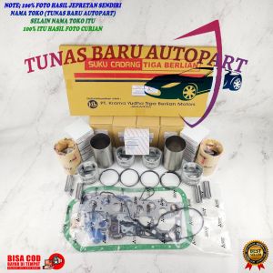 1PAKET KOMPLIT PAKING SET LINER KIT PISTON SET LINER SET RING SEHER STANDAR L300 DIESEL NEW L039