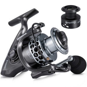 Sougayilang Gulungan Pancing Reel Pancing Kecepatan Tinggi Rasio Roda Gigi 5.5: 1 Ringan Aluminium Ultra Halus 13 + 1 Roda Reel Pancing Berputar