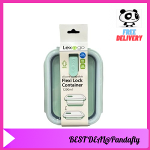 POPULAR PRODUCT Empat Segi Lexngo Rectangle Silicone Collapsible Flexi Lock Container Bekas Makanan