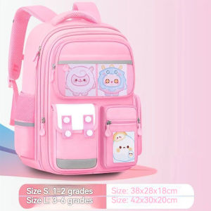 [Free Gift] Kids School Bag Boys Girls 6-12Years Student School Bag Primary School Backpack Waterproof Large Capacity Reflective Safety Ergonomic Spine Support Childrens Backpack High Quality Durable [Ready Stock]