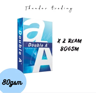 A4 70Gsm/ 80 Gsm Double A Copy Paper (2 reams = 1000 sheets) (Sent via Courier only)