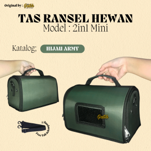 TAS HEWAN 2IN1 MINI 25x17x7cm PET CARGO HAMSTER KITTEN BURUNG by Gatsh