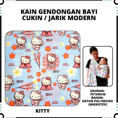 Kain Gendongan Bayi Panjang / Selendang Jarik Batik / Gendongan Cukin Motif Karakter / Sling Bayi