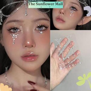 Sunflower Diy Eyes Face Self Adhesive Makeup Temporary Tattoo Beauty s Jewels Stickers Festival Body Art Decor Nail