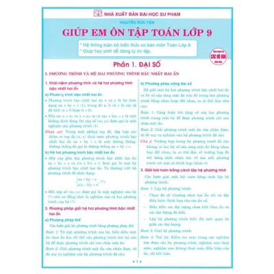 Giúp Em Ôn Tập Toán Lớp 9 (Dùng Chung Cho Các Bộ SGK Hiện Hành) - HA
