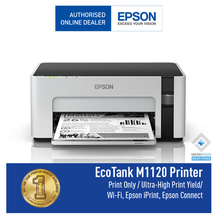 Printer EPSON M1120 M-1120 M1050 M-1050 Pigment Monochrome Print