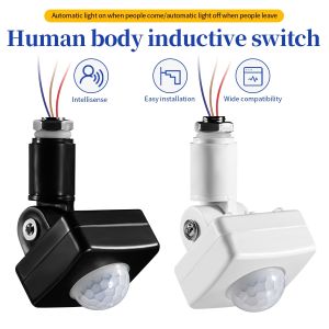 AC85-265V Human Motion Sensor Smart Home Outdoor/ Indoor PIR Motion Sensor Detector Adjustable PIR Switch Light Switch Sensors