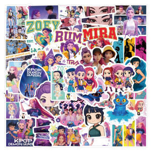 112pcs Anime K-Pop Demon Hunters Stickers DIY Scrapbook Phone Luggage Skateboard Waterproof Sticker