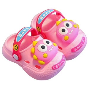 [Fast Shipping] Kids Slipper Cartoon Dinosaur Pattern Cross Non-Slip Slipper for Kids 1-5 Yrs