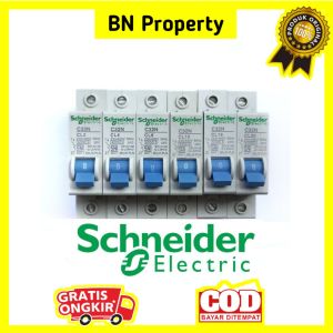 MCB Schneider Biru SNI Garansi Original Pemutus Jaringan Listrik SPLN Baru 1A 2A 4A 6A 10A 16A 20A 25A 30 Ampere Bahan Berkualitas Tinggi Schneider Aksesoris Listrik Spln Terpercaya - Lazada