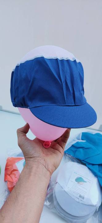 👩‍🍳หมวกกุ๊ก ขาว สี หมวกคลุมผม หมวกทำอ าหาร | Lazada.co.th