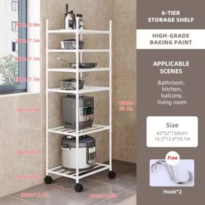 3/4/5/6 Multi-Layer Kitchen Organizer Microwave Storage Rack Storage Organizer Bedroom