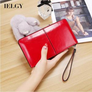 IELGY Korean womens long wallet with zipper